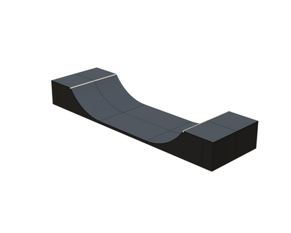 Færdigmonteret Minirampe / Halfpipe