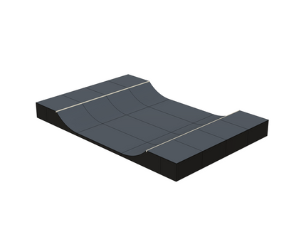 Færdigmonteret Minirampe / Halfpipe