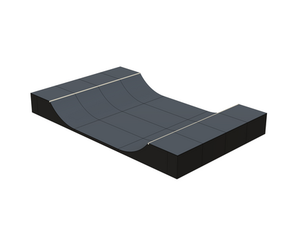 Færdigmonteret Minirampe / Halfpipe